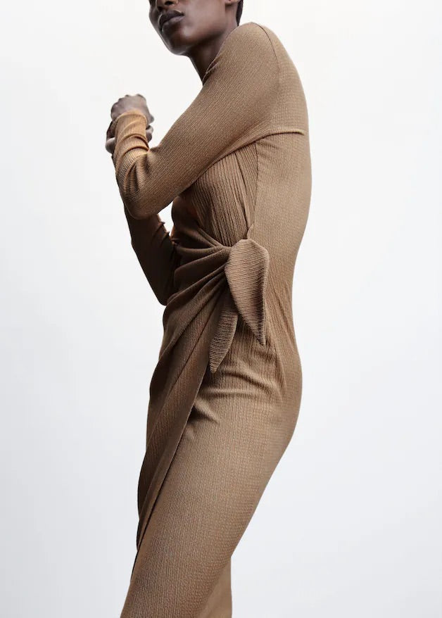 Bow wrap dress