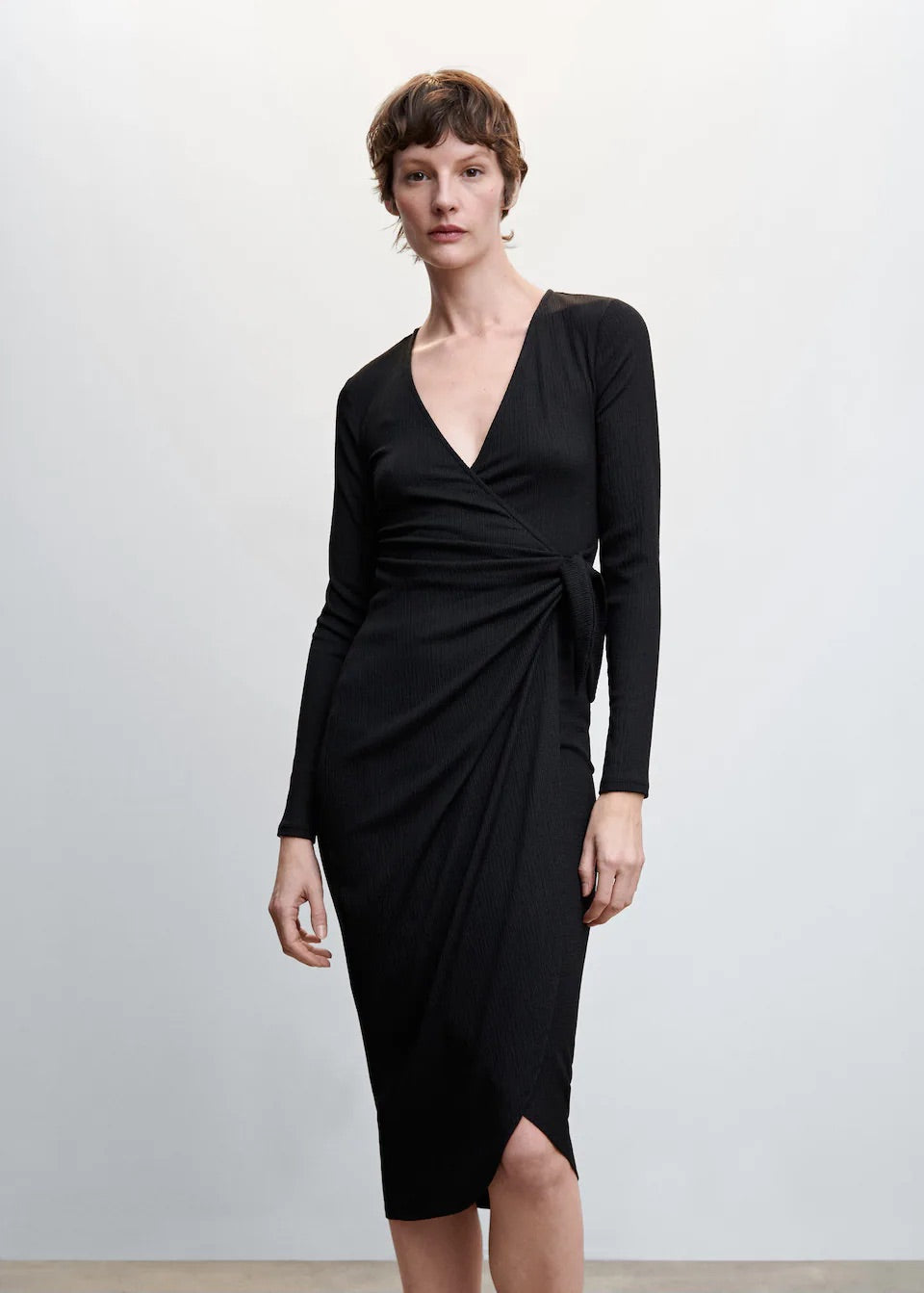Bow wrap dress