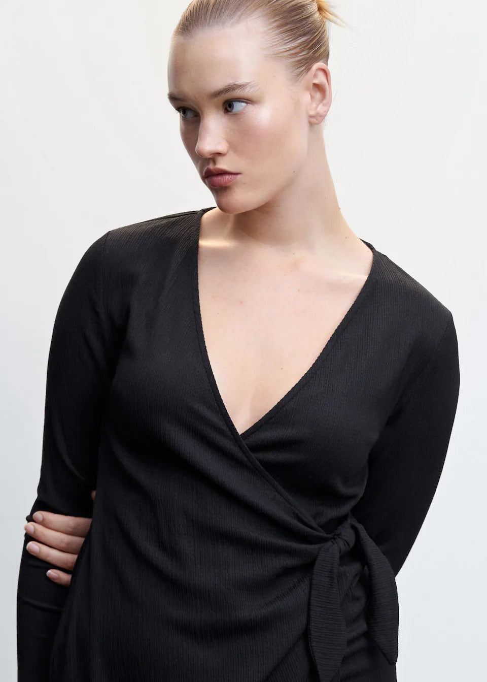 Bow wrap dress