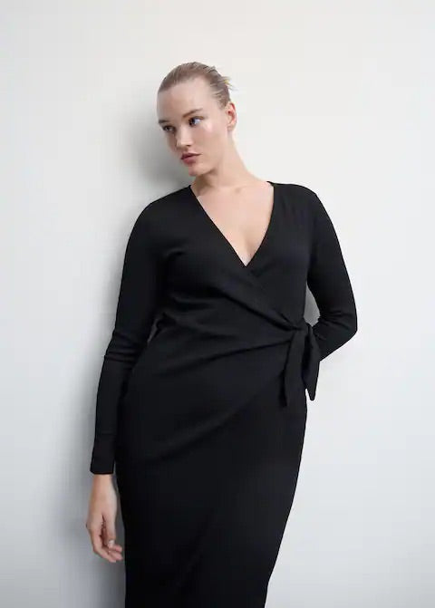 Bow wrap dress