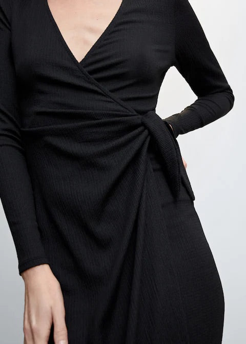 Bow wrap dress