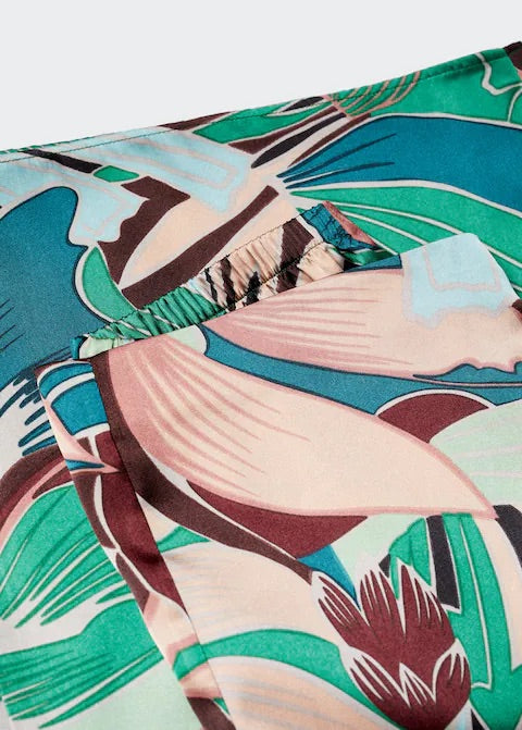 Tropical print trousers