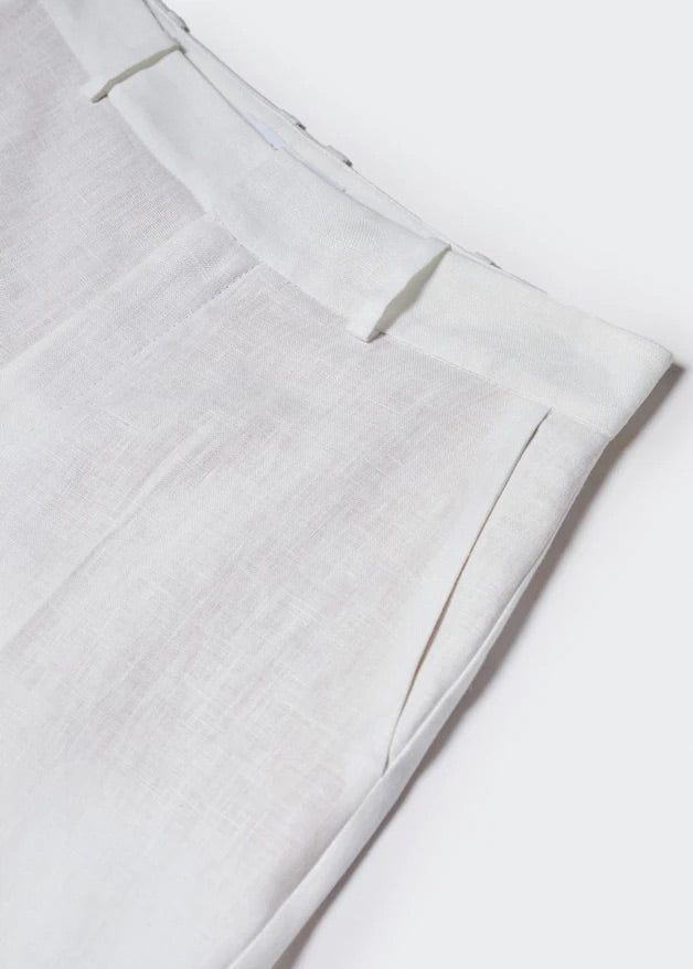100% linen suit trousers