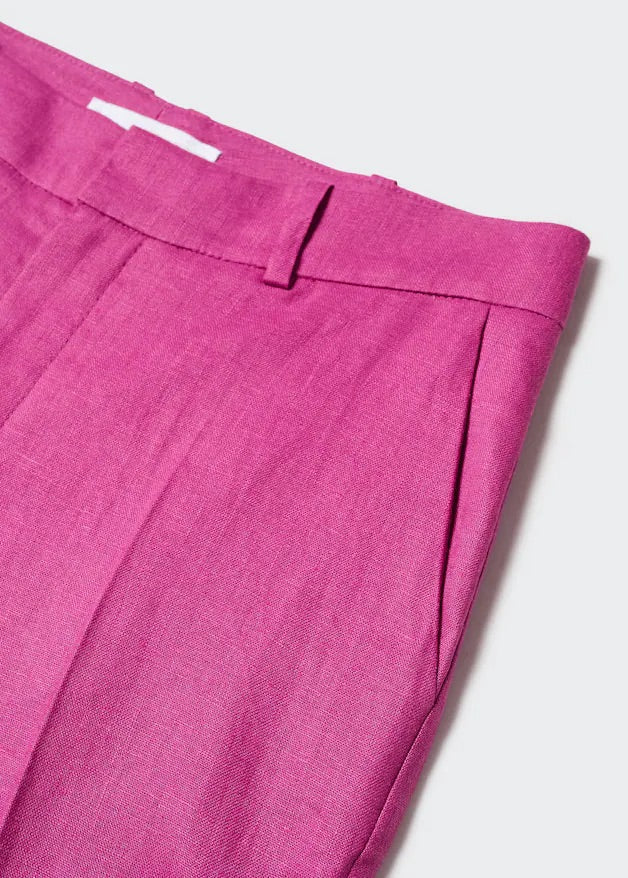 100% linen suit trousers