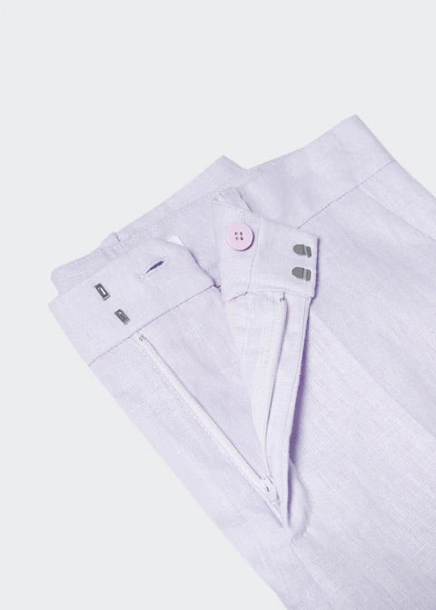 100% linen suit trousers