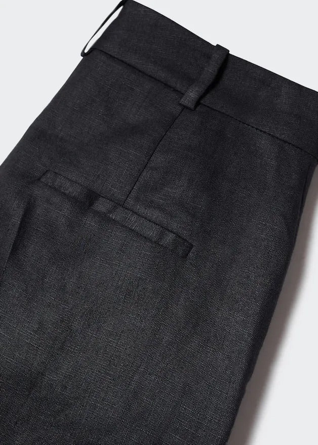 100% linen suit trousers