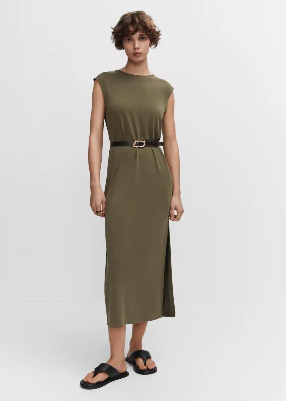 Modal slit dress
