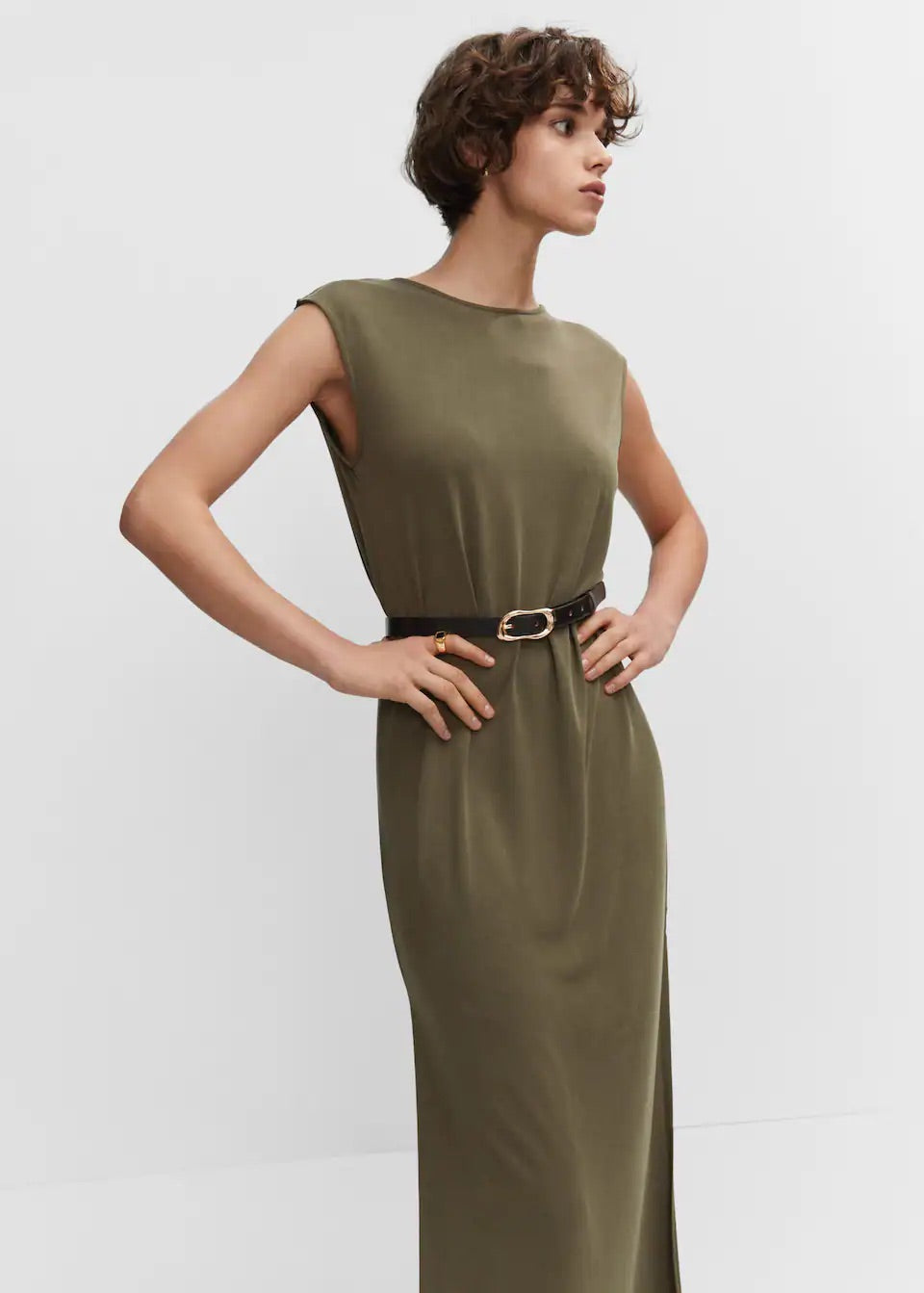 Modal slit dress