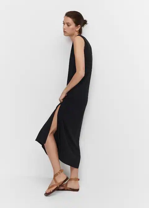 Modal slit dress