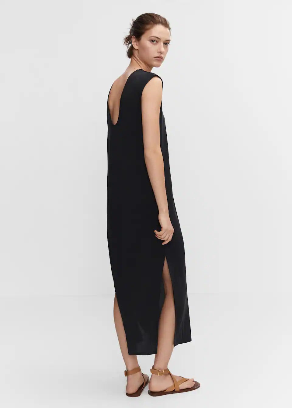 Modal slit dress