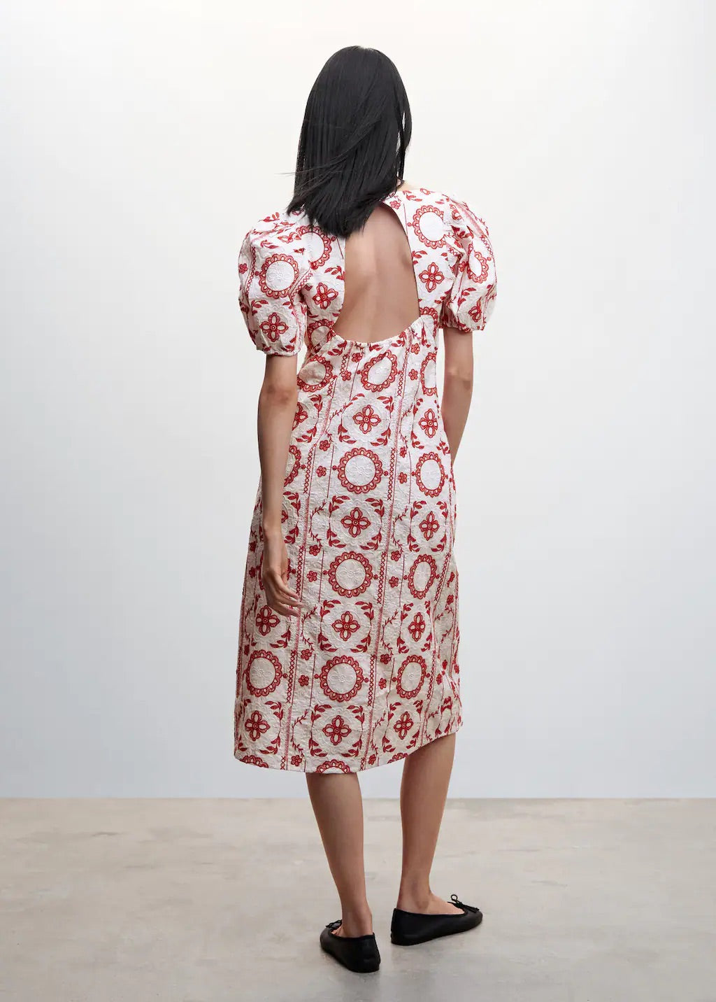 Embroidered cotton dress