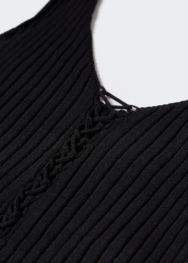 Ribbed lace top