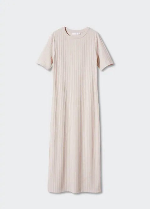 Ribbed knit dress