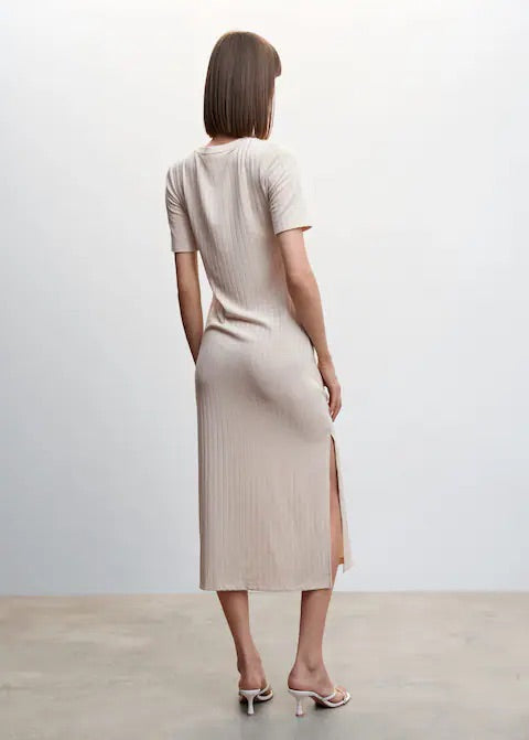 Ribbed knit dress