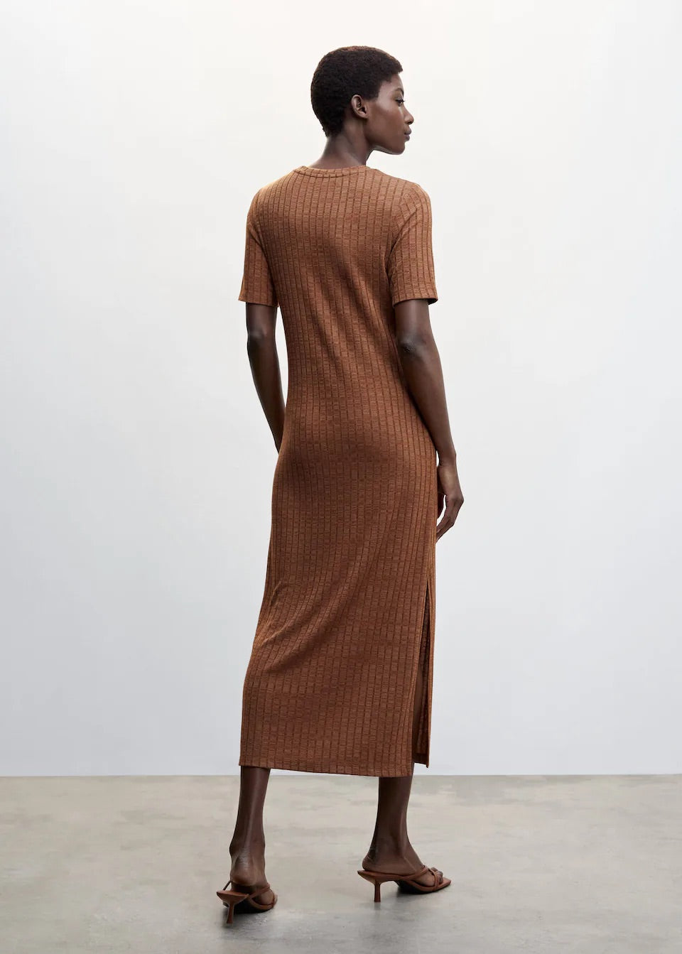 Ribbed knit dress