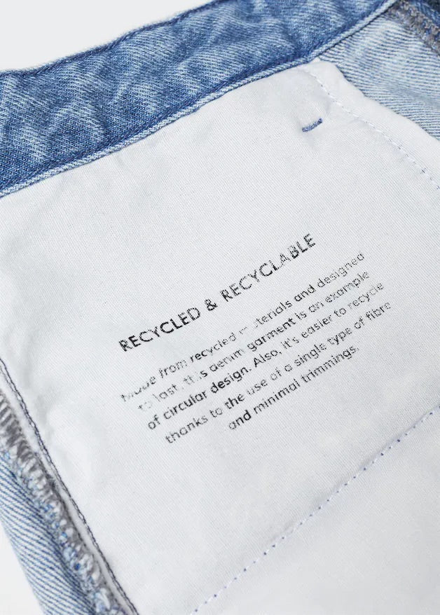 Denim mini-skirt