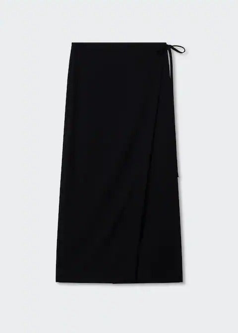 Bow midi skirt