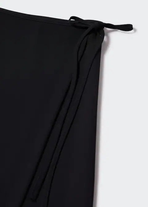 Bow midi skirt