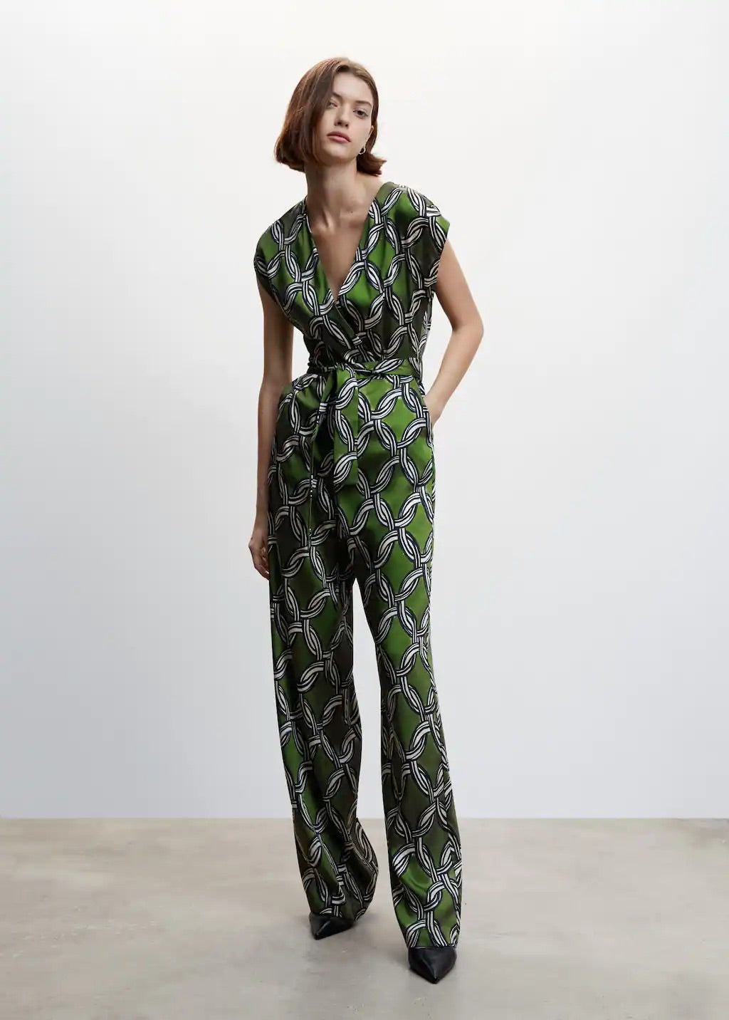 Geometric print jumpsuit