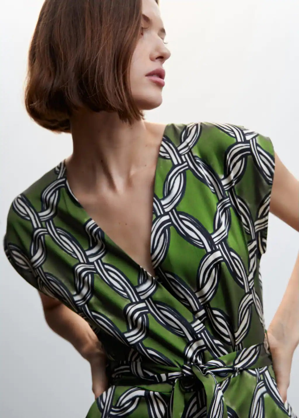 Geometric print jumpsuit
