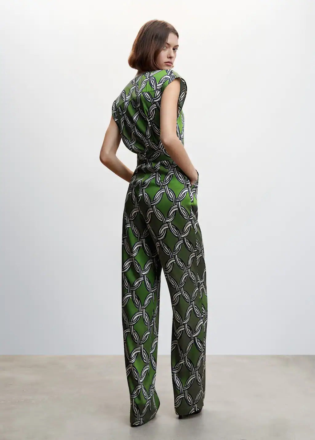 Geometric print jumpsuit