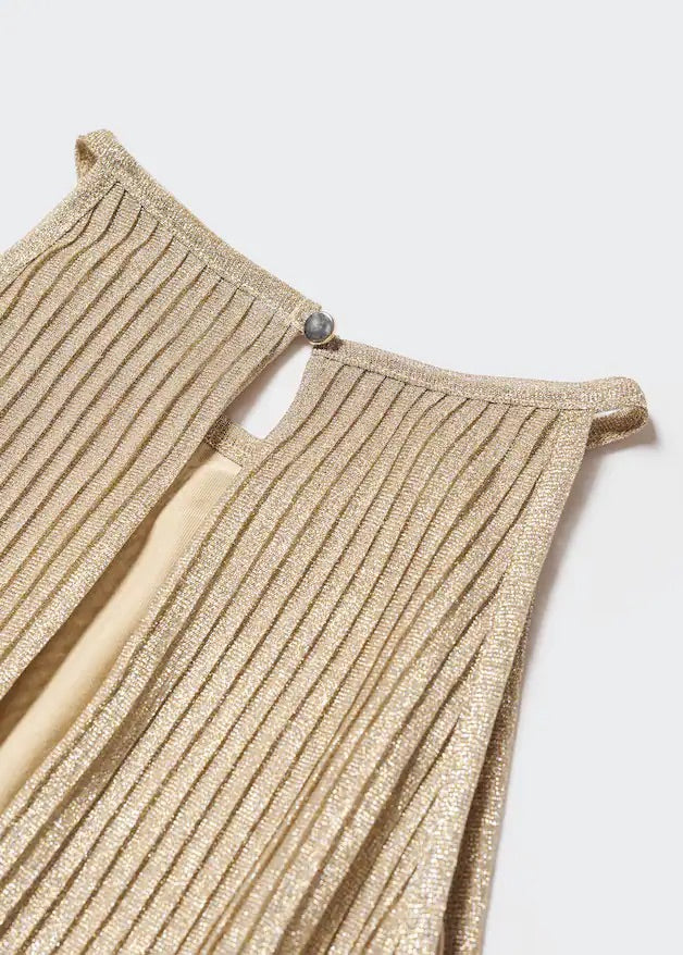 Metallic texture top