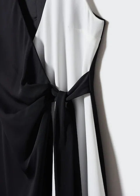 Bow bicolour dress