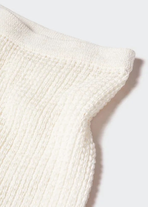 Openwork knitted skirt