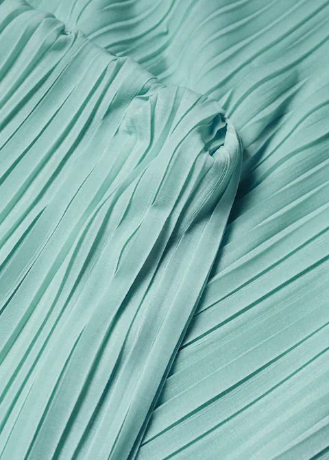 Pleated midi skirt