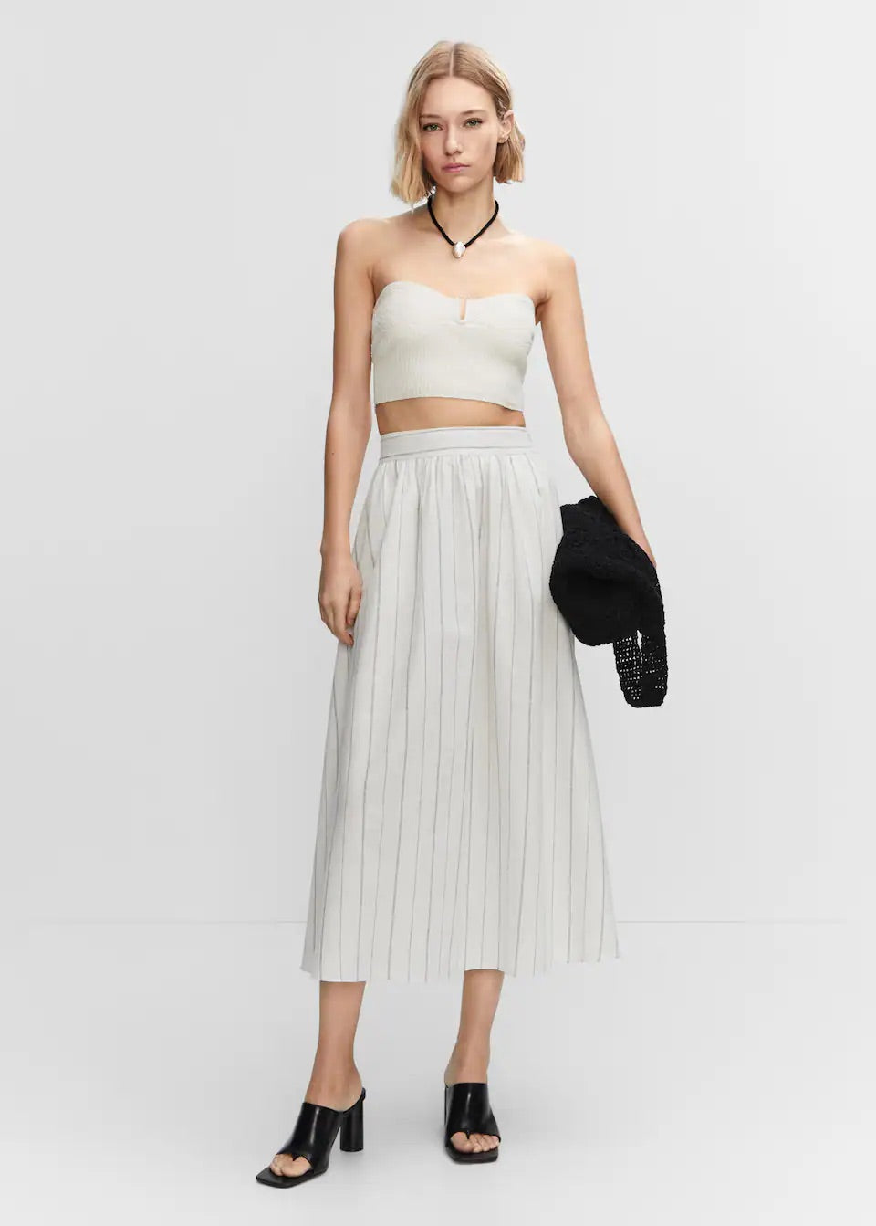 Pinstripe skirt