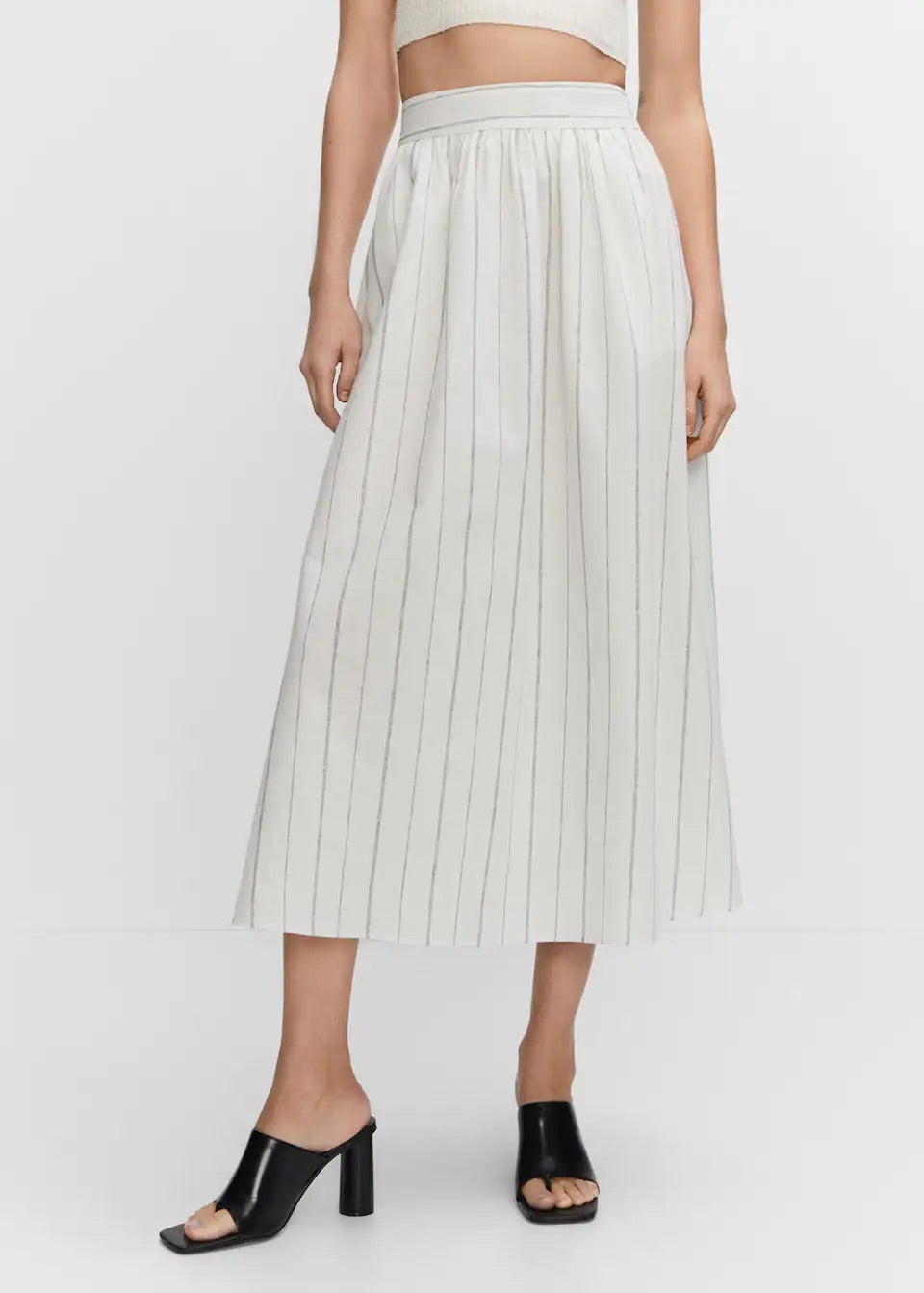 Pinstripe skirt