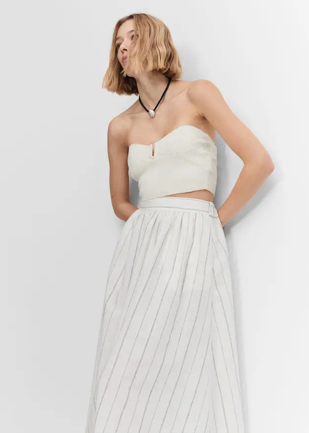 Pinstripe skirt