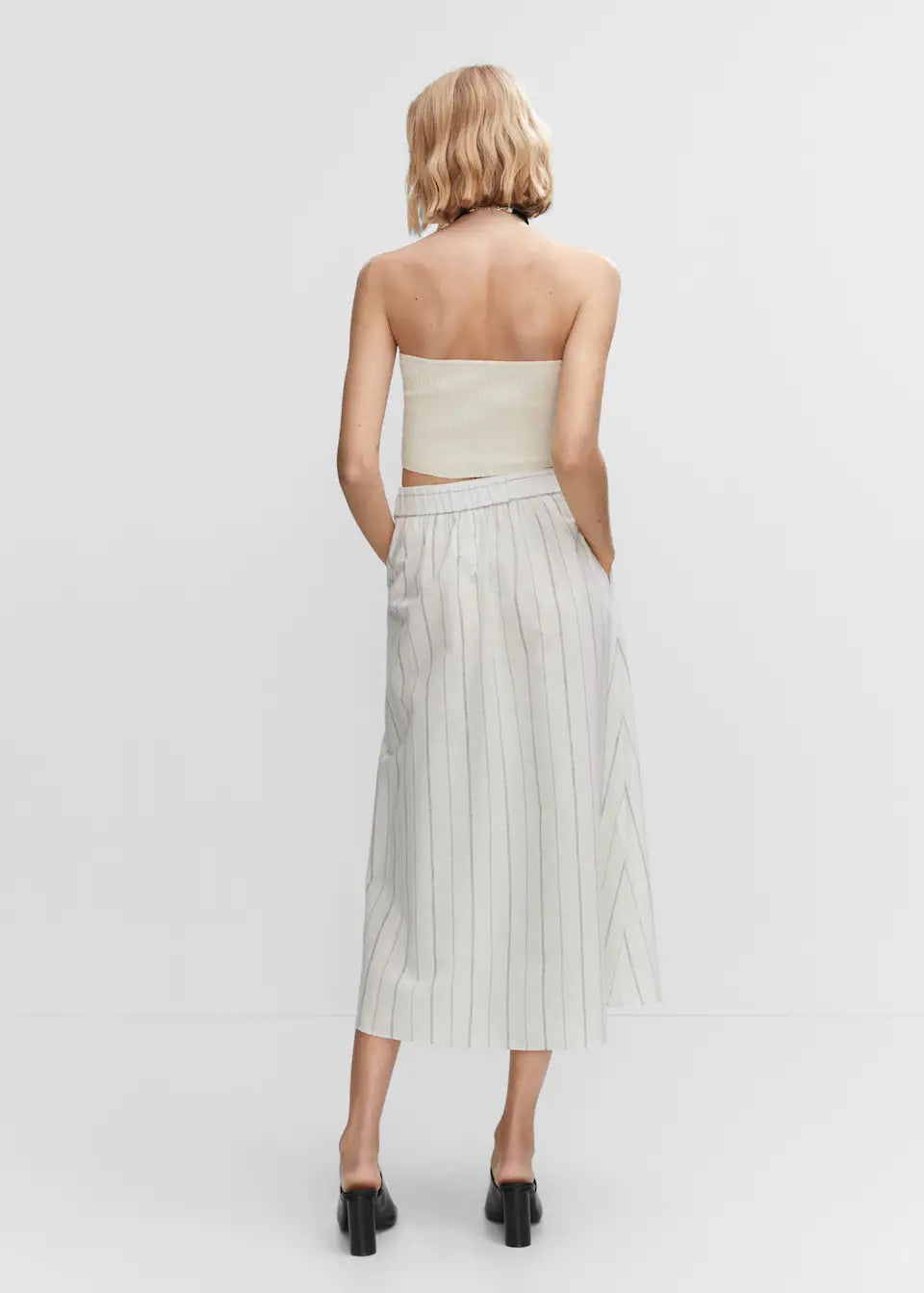 Pinstripe skirt