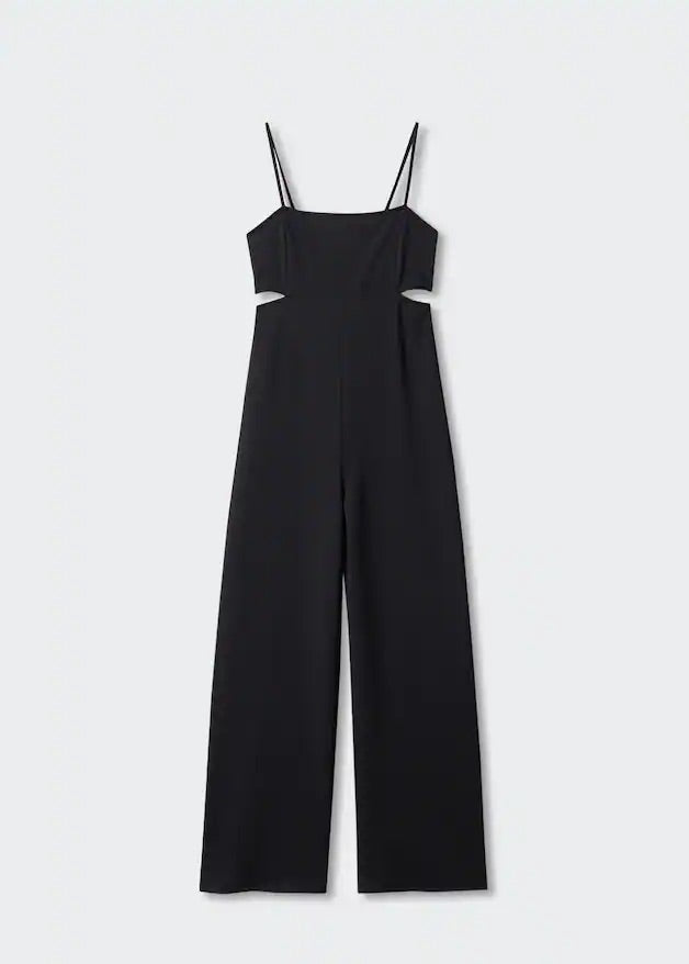Long jumpsuit with cut-out