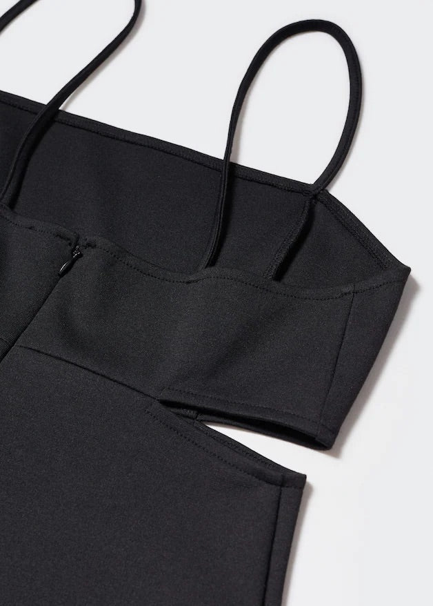 Long jumpsuit with cut-out