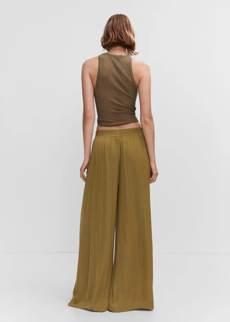 Low-rise palazzo trousers