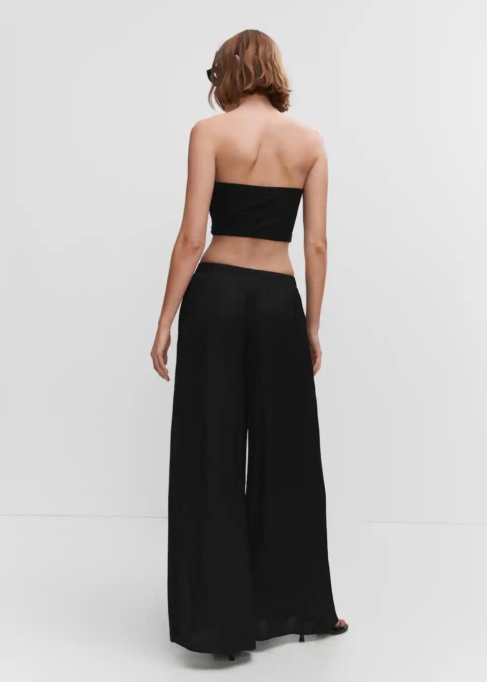 Low-rise palazzo trousers