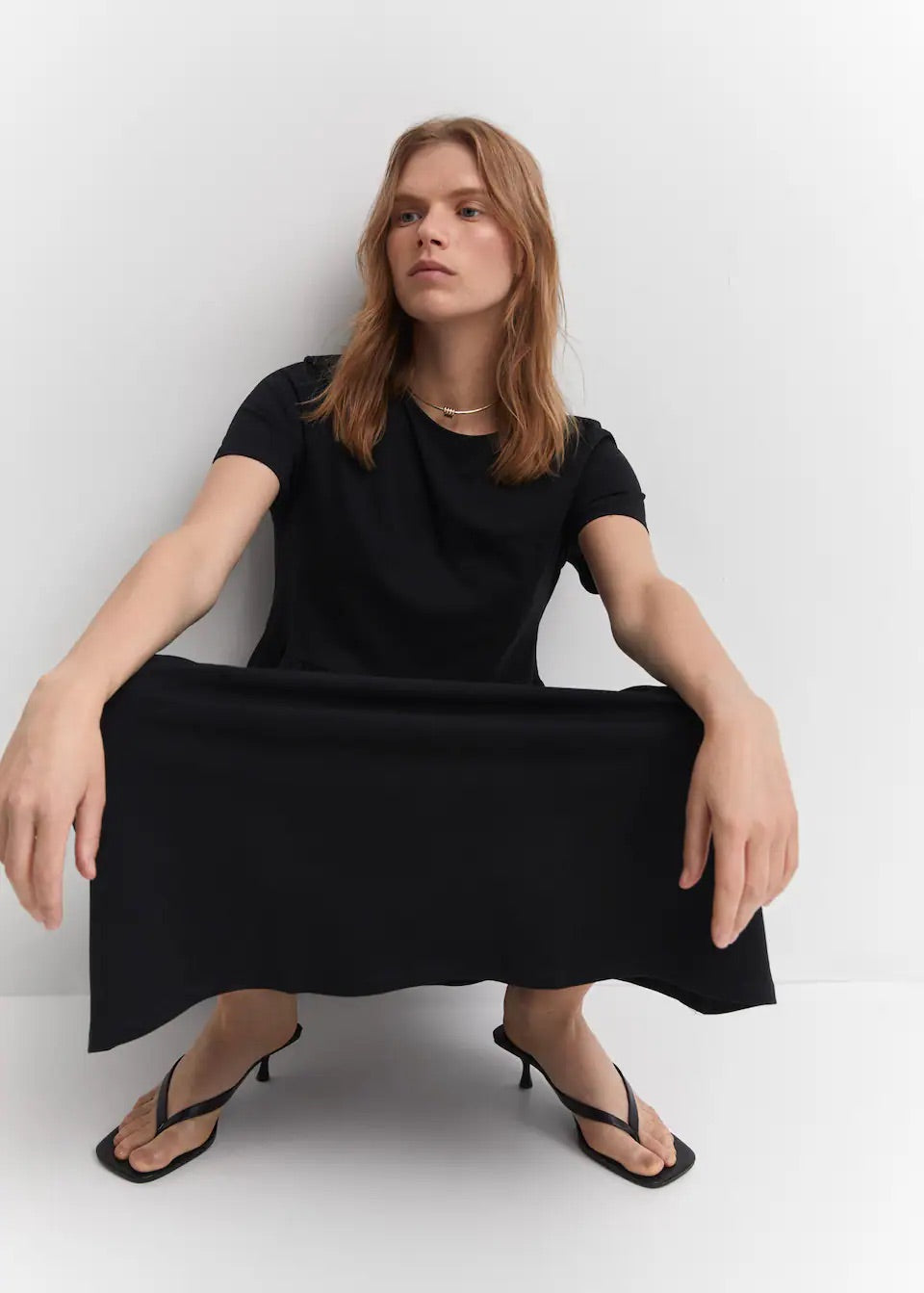 Knit long dress