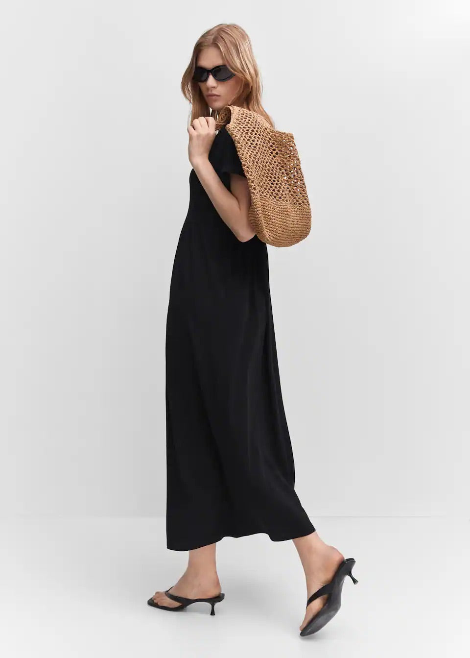 Knit long dress
