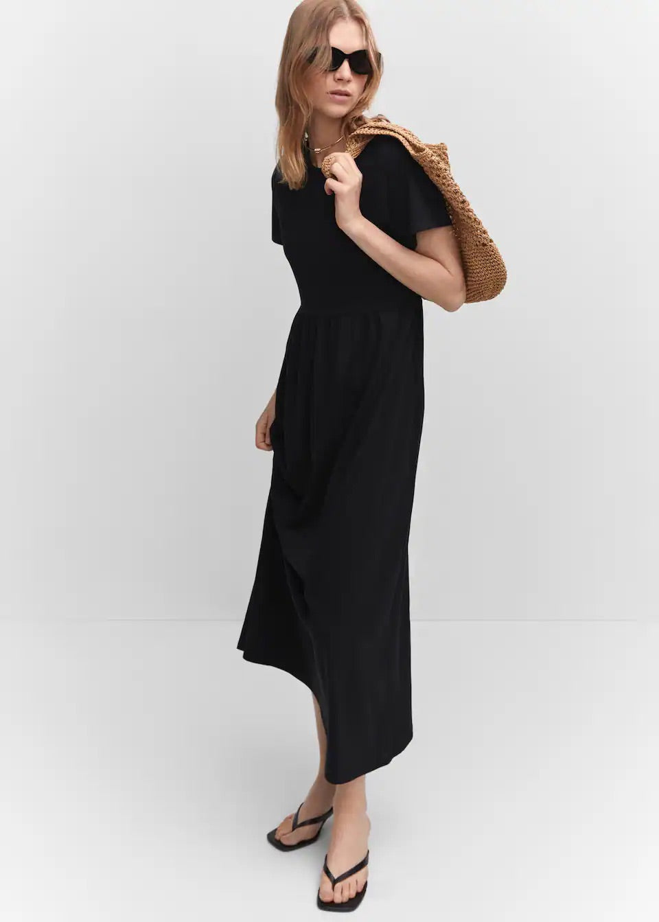 Knit long dress
