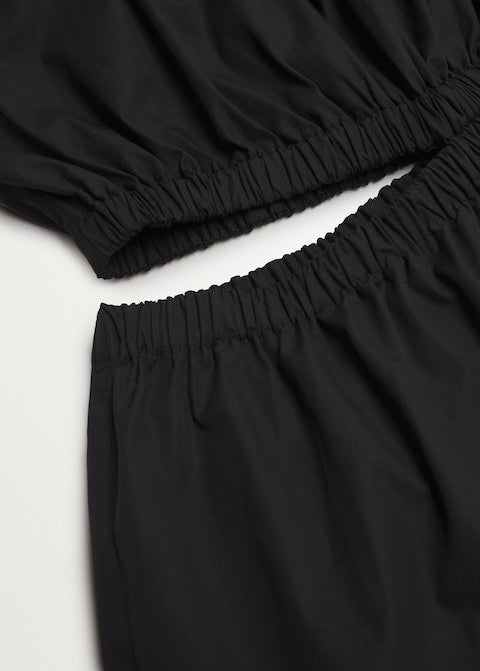 Vent cotton dress