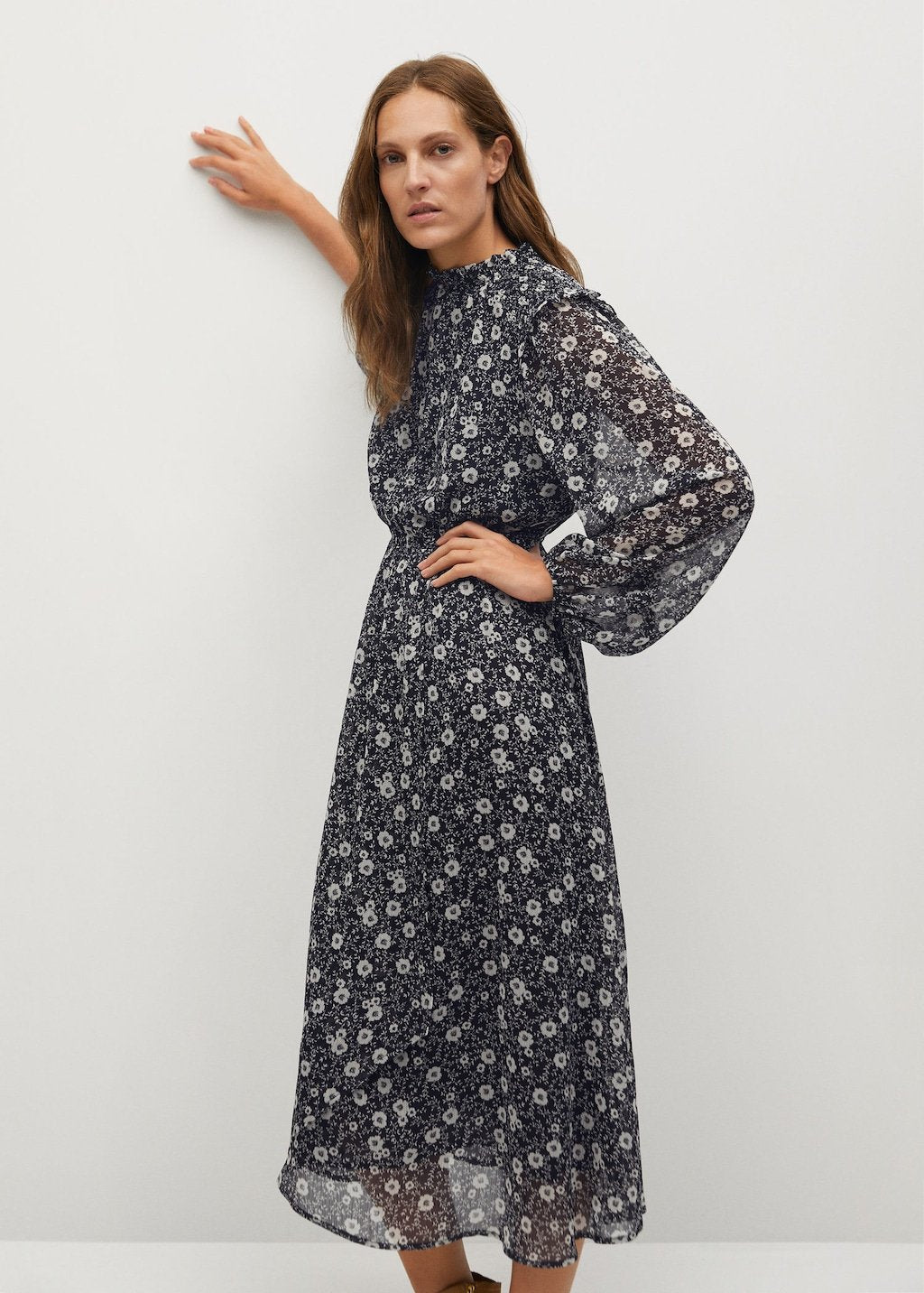 Flower print dress