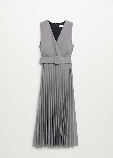 Pleated skirt dress