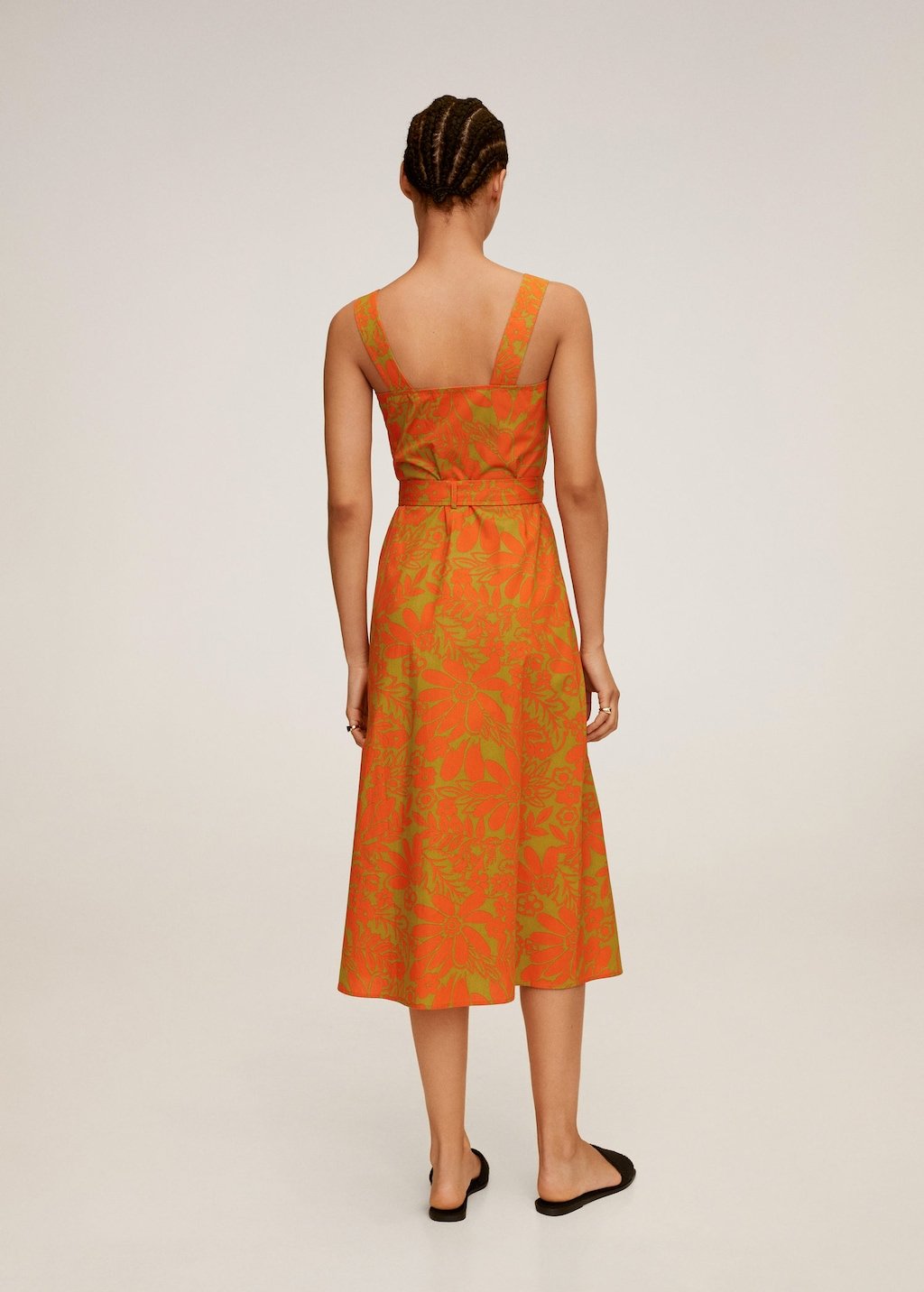 Tropical print dress