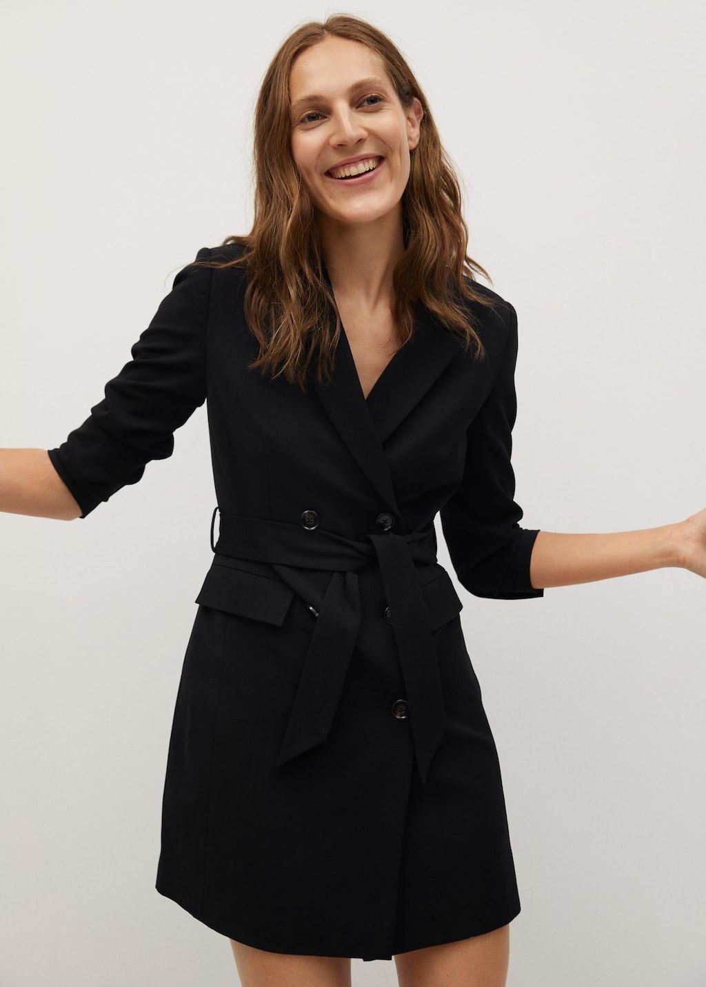 Belt wrap dress