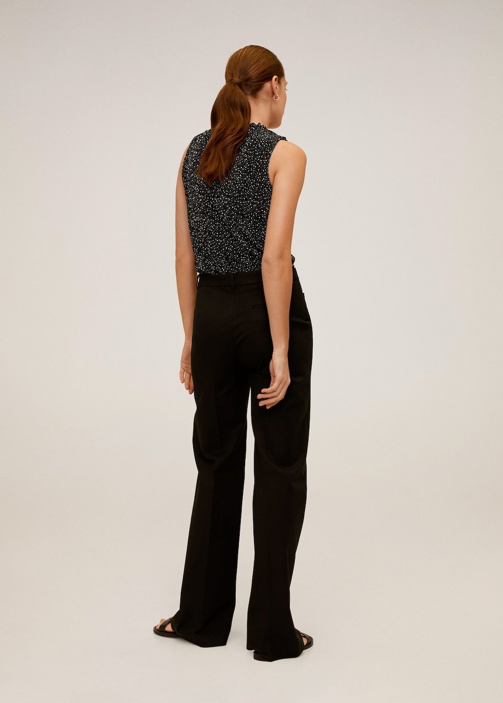 Ruffle pleated top