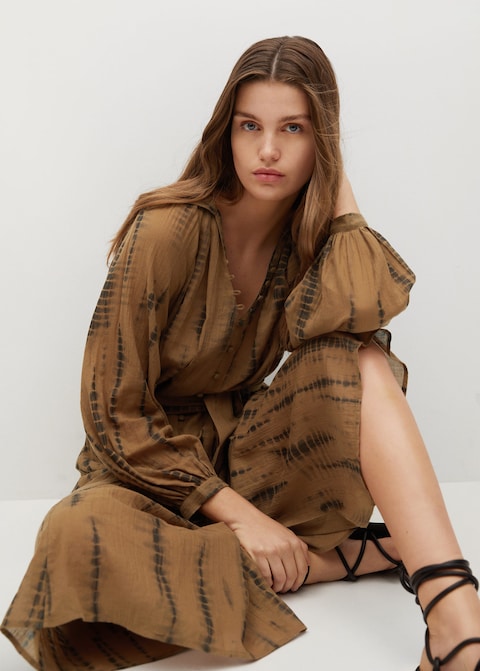 Cotton shirt dress