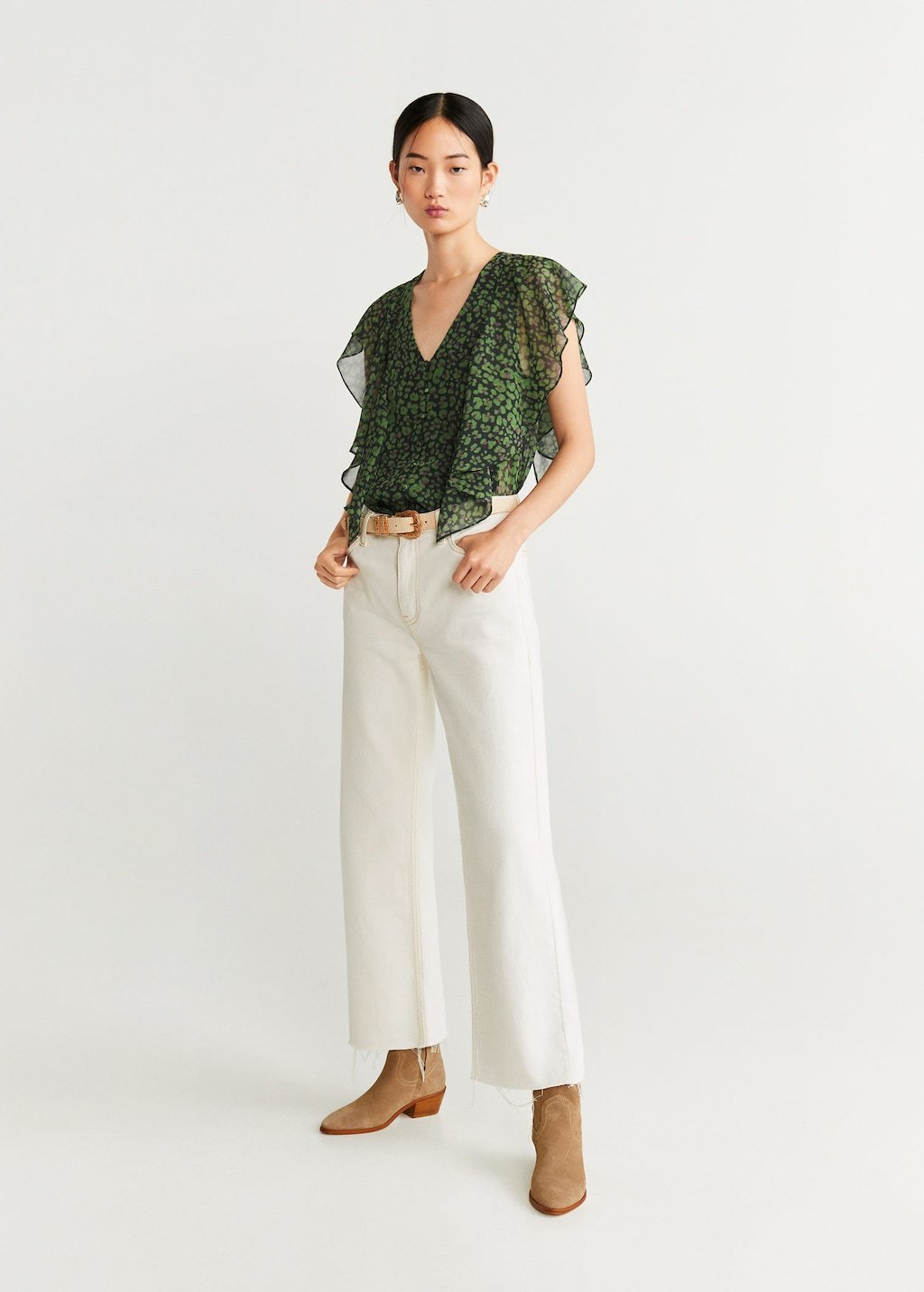 Flowy printed blouse
