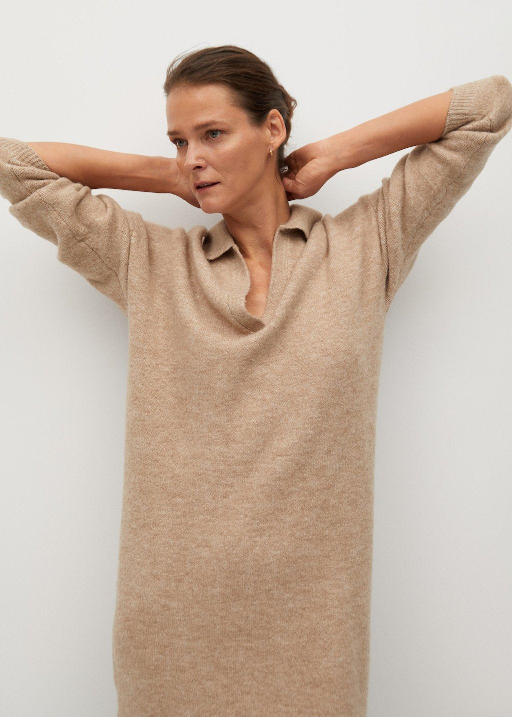 Jersey shirt dress