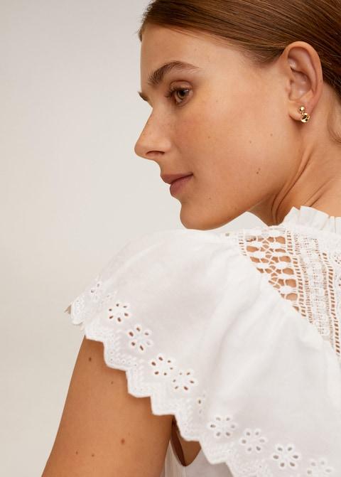 Ruffle cropped top
